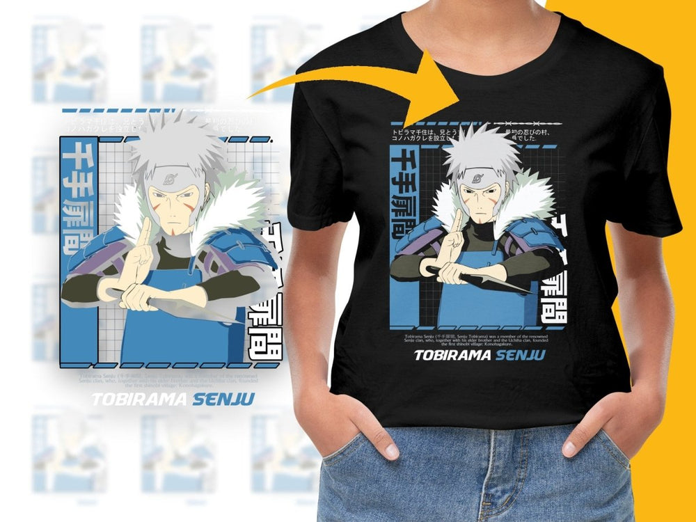 Tobirama Senju Blue Design Anime Graphic PNG File - Teepew
