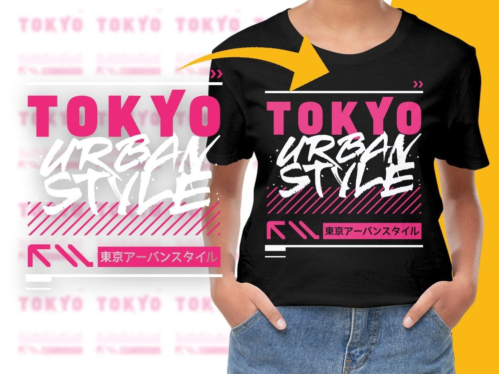 Tokyo Urban Style Japanese Typography PNG File - Teepew