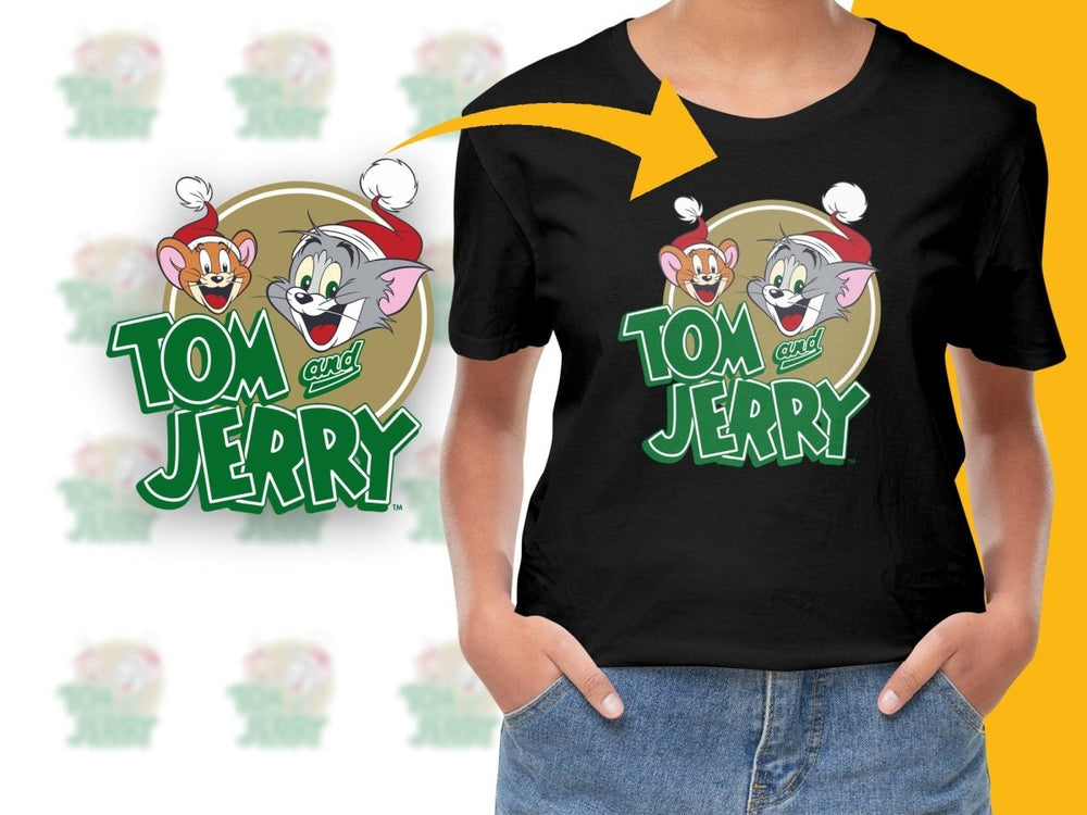 Tom and Jerry Christmas Cheerful Holiday PNG File - Teepew