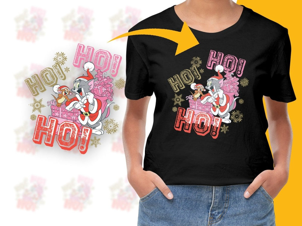 Tom and Jerry Ho Ho Ho Christmas Design Digital - Teepew