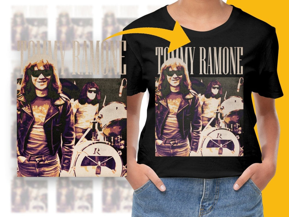TOMMY RAMONE Music Homage PNG File - Teepew