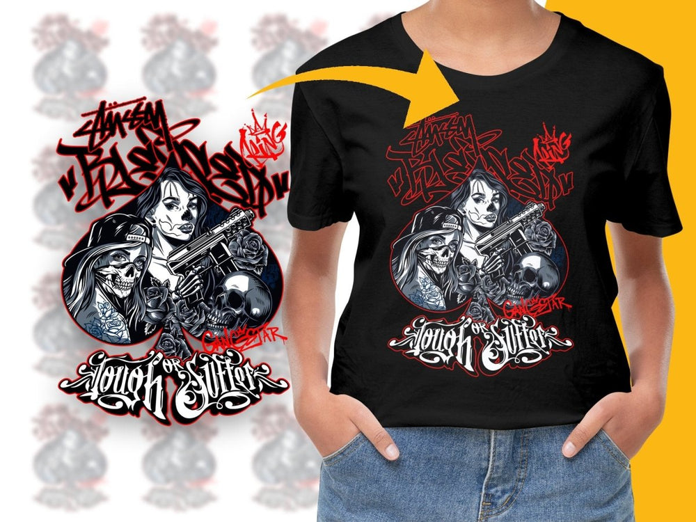 Tough or Suffer Bandit and Femme Fatale PNG File - Teepew