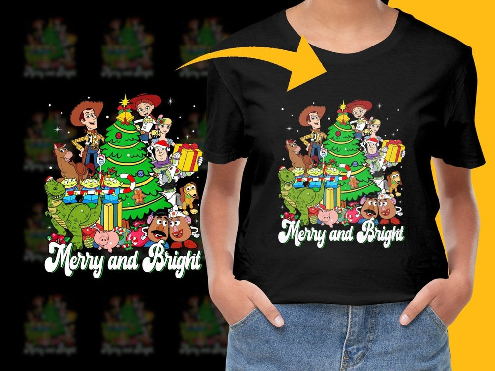 Toy Story Characters Celebrate Christmas PNG File - Teepew