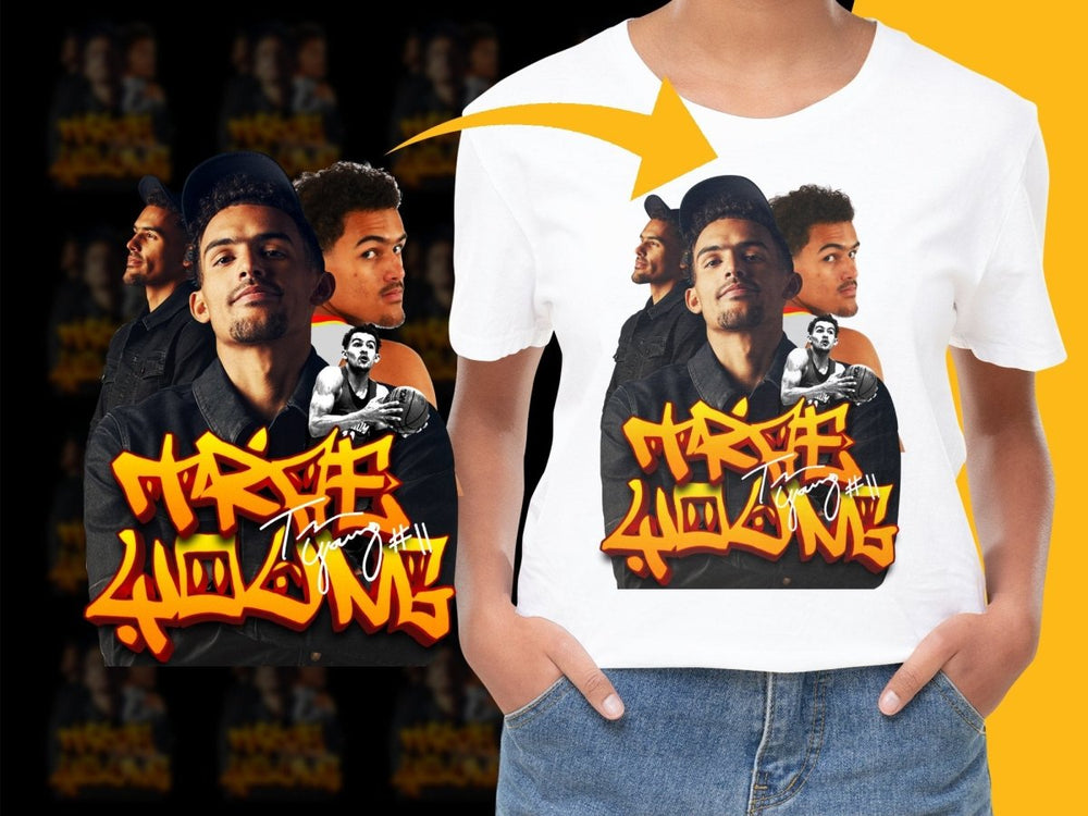 Trae Young Dynamic Tee PNG File - Teepew