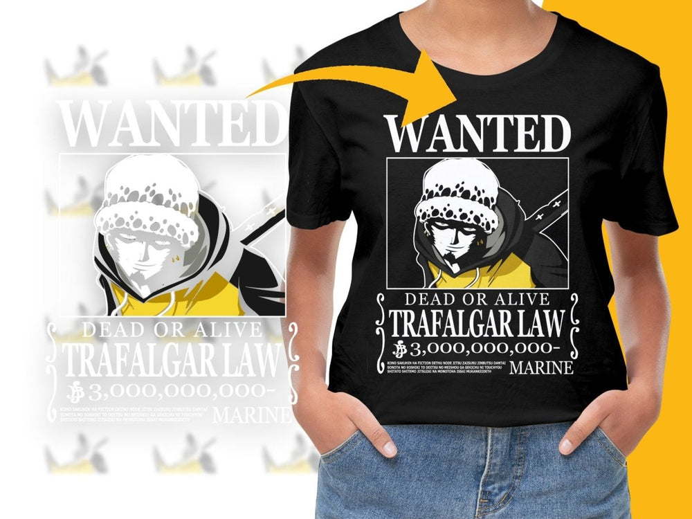 Trafalgar Law Wanted Poster PNG File - Teepew