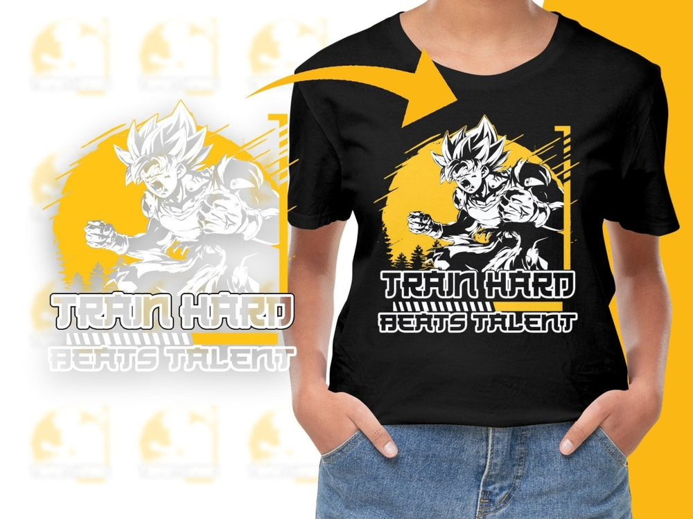 Train Hard Beats Talent Anime Character PNG File - Teepew