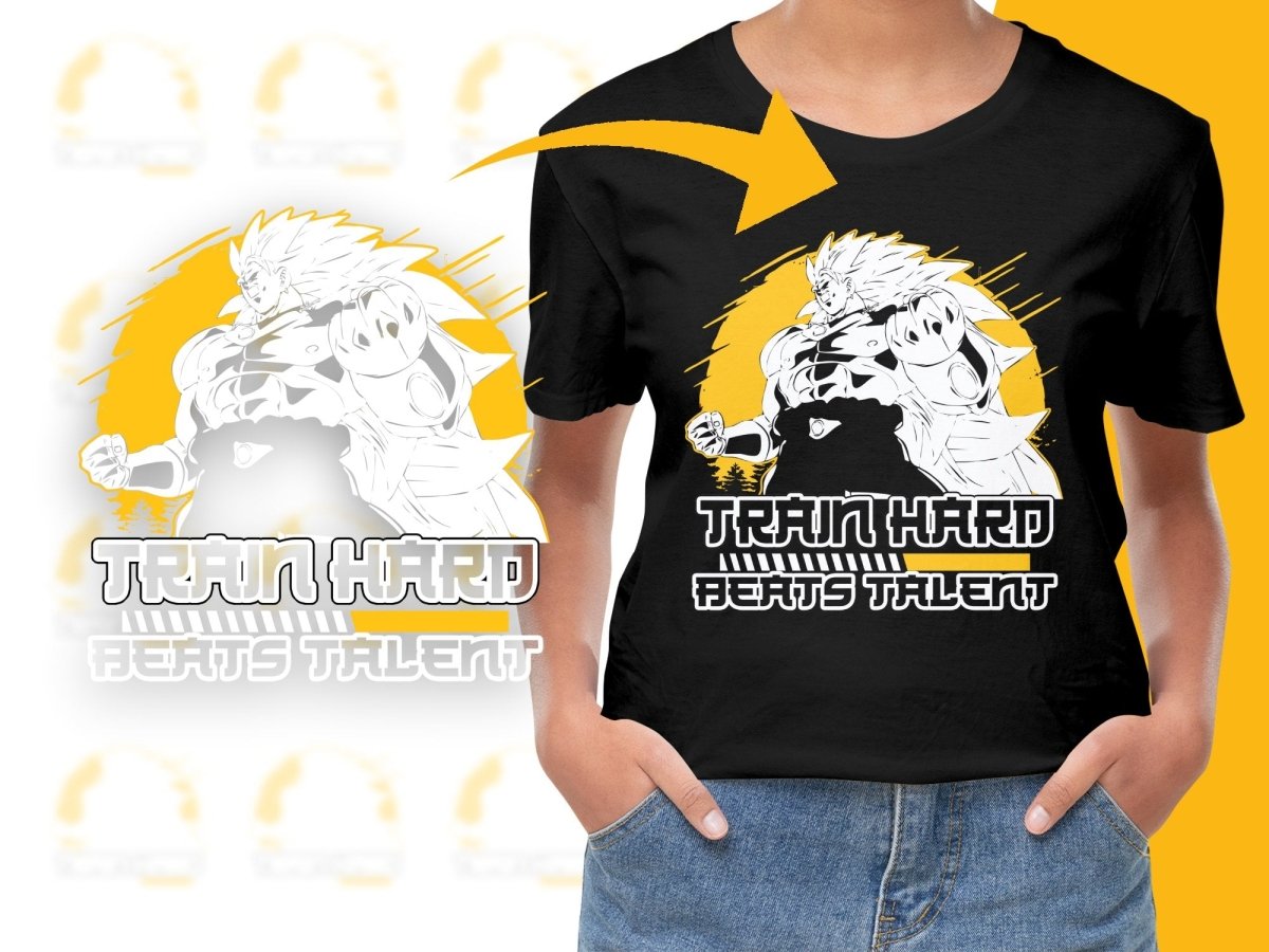 Train Hard Beats Talent Anime Character PNG File - Teepew