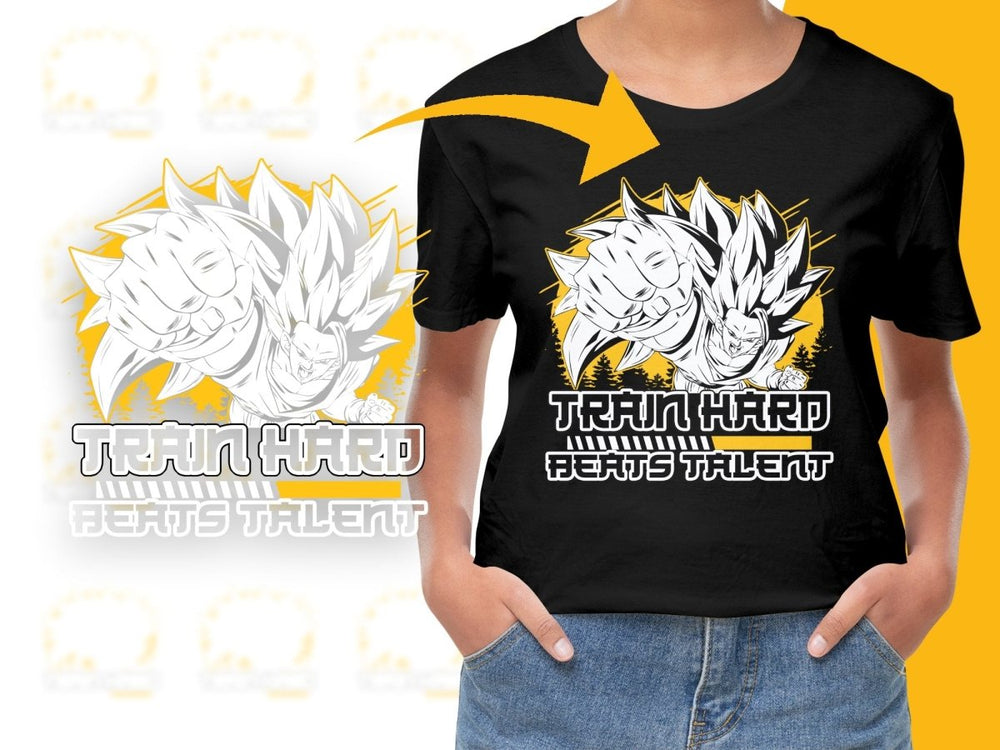 Train Hard Beats Talent Anime Character PNG File - Teepew