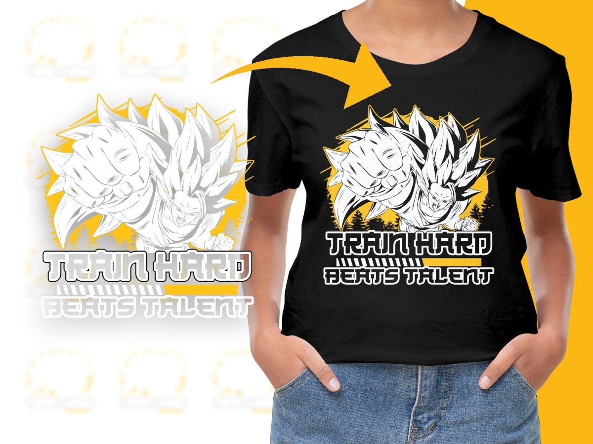 Train Hard Beats Talent Anime Character PNG File - Teepew