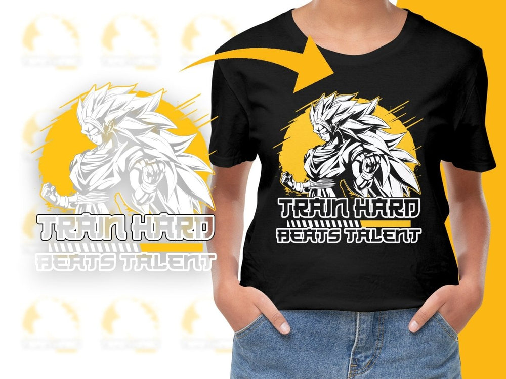 Train Hard Beats Talent Anime Character PNG File - Teepew