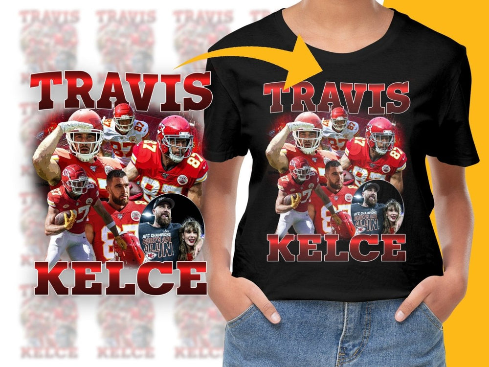 Travis Kelce Chiefs Football Fan Celebration PNG File - Teepew