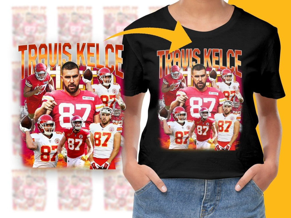Travis Kelce Kansas City Chiefs Football Star Bootleg Graphic PNG File - Teepew