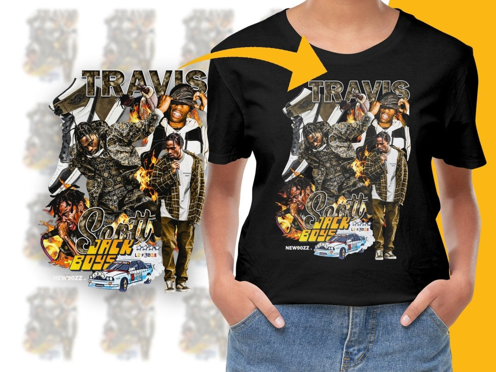 Travis Scott Jack Boys Collage Bootleg PNG File - Teepew