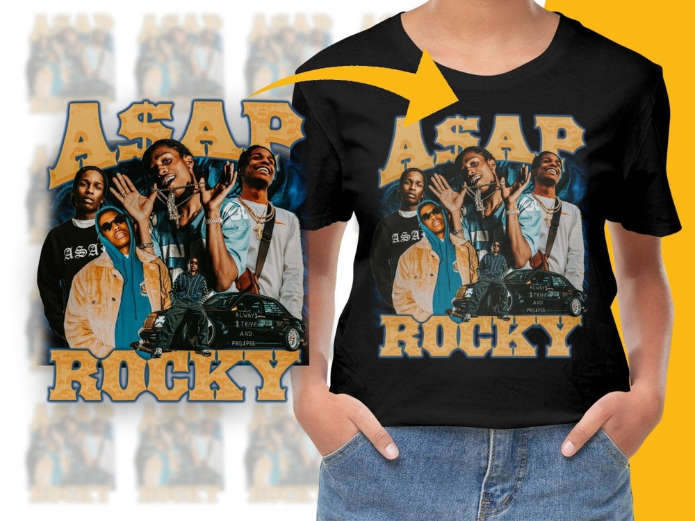Trendy A$AP Rocky Bootleg Graphic PNG File - Teepew