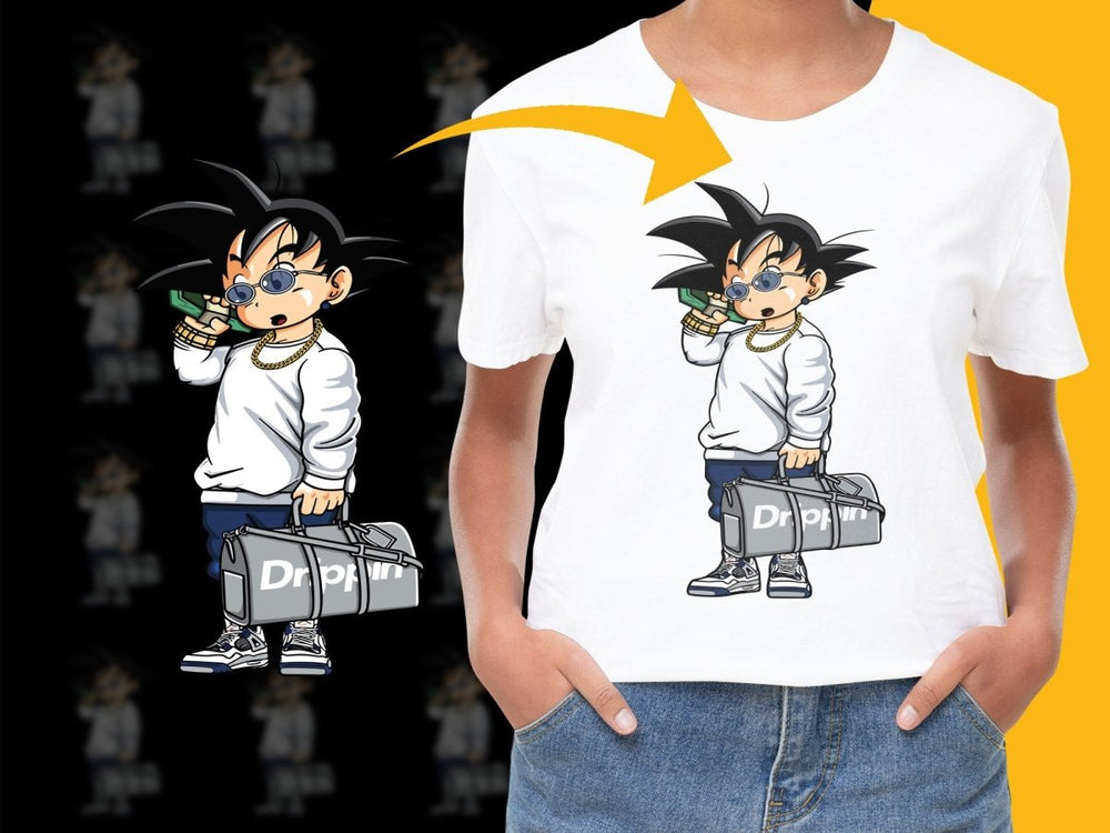 Trendy Anime Character with Phone Cool Streetwear PNG File - Teepew