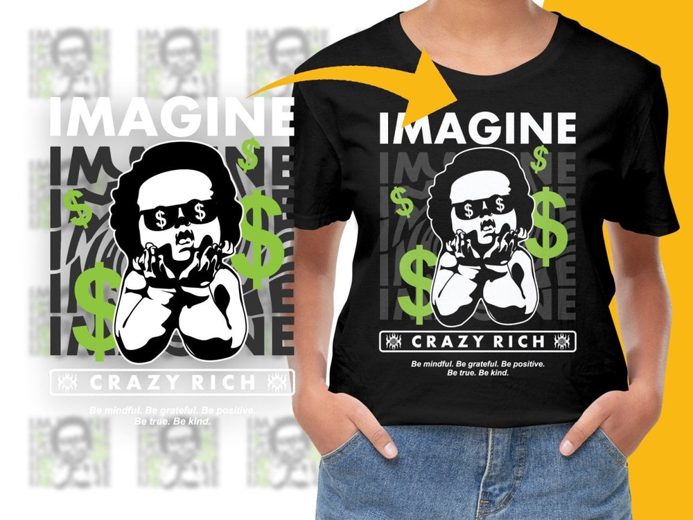 Trendy Baby with Dollar Signs Graphic PNG File - Teepew