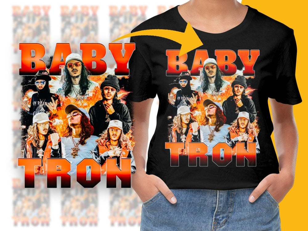 Trendy BabyTron Bootleg Art Graphic Design PNG File - Teepew