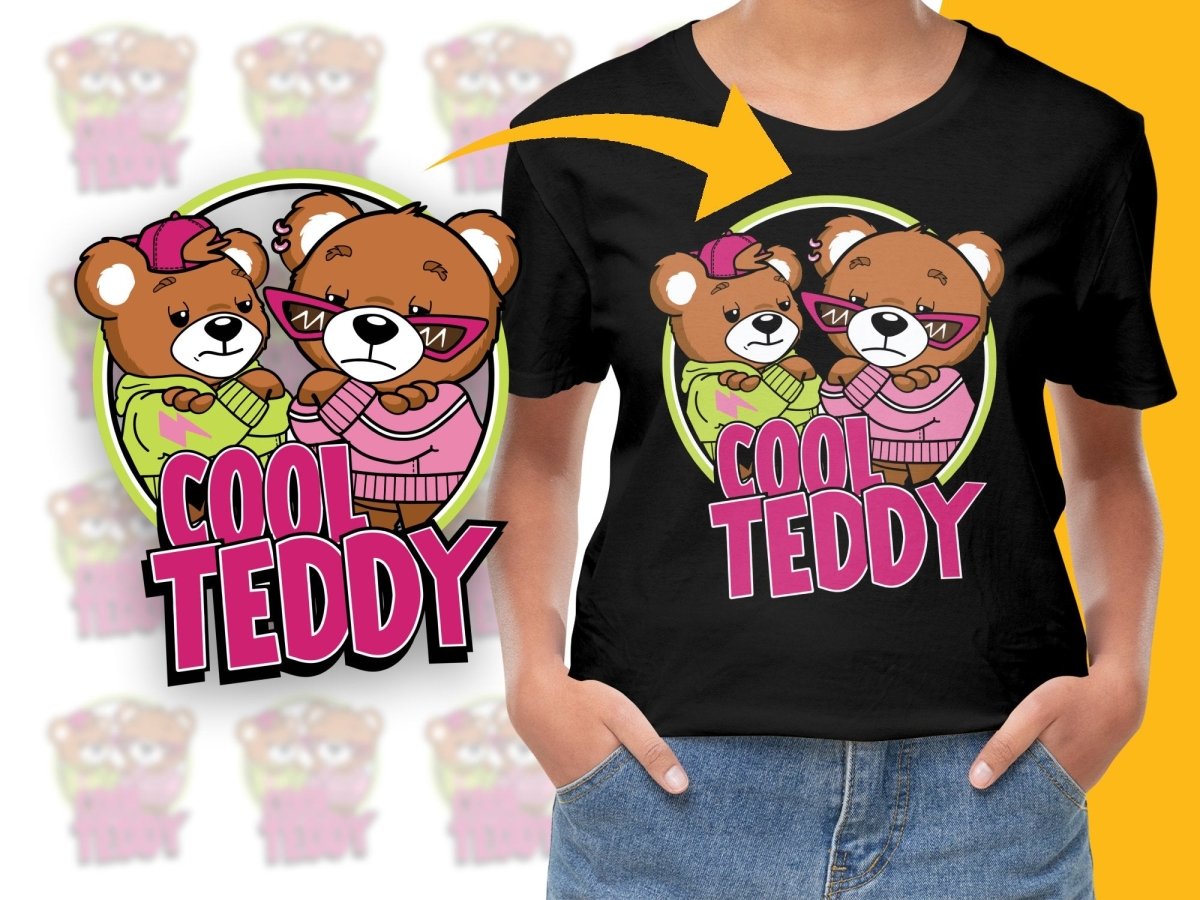 Trendy Cool Teddy Graphic Bear Design PNG File - Teepew