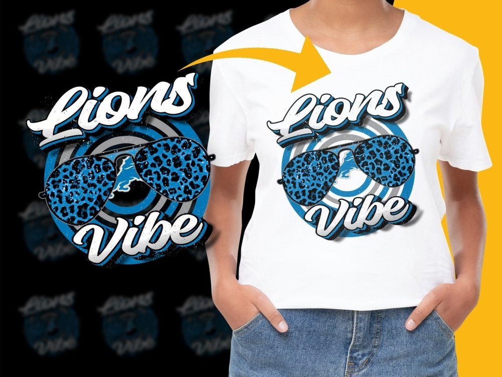Trendy Detroit Lions Vibe Graphic Design PNG File - Teepew