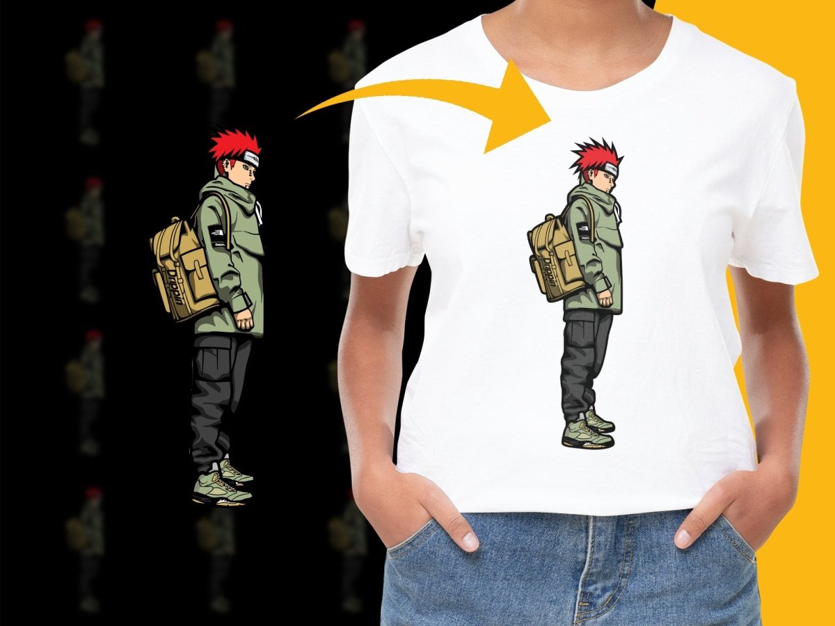 Trendy Streetwear Graphic Design Anime Character PNG File - Teepew