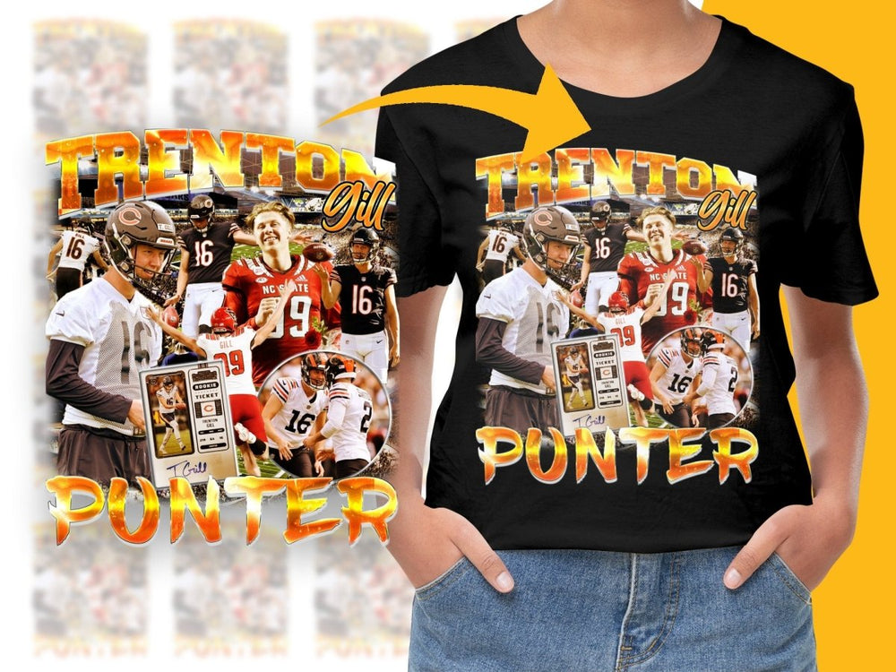 Trenton Gill Sports Bootleg Punter PNG File - Teepew