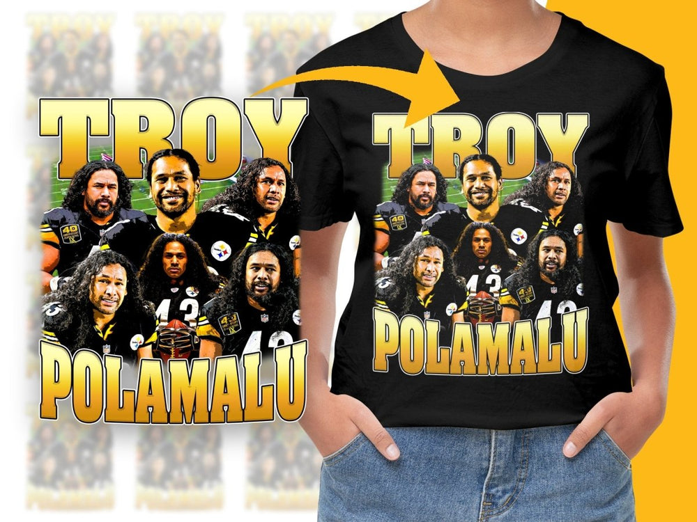 Troy Polamalu Football Legend PNG File - Teepew