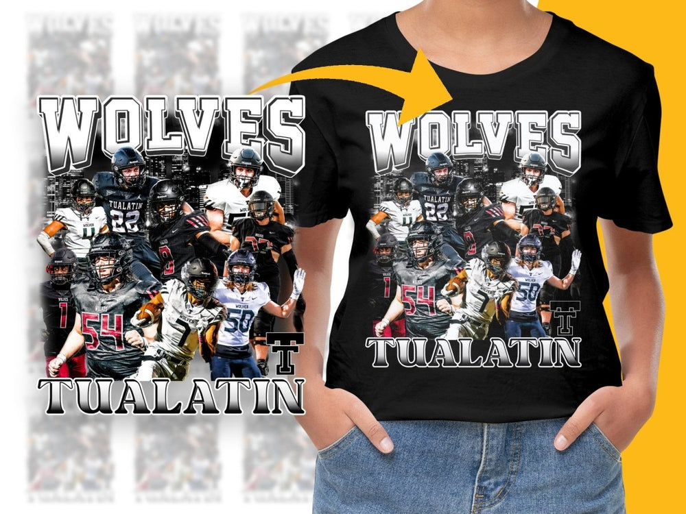 Tualatin Wolves Football Team Custom Graphic PNG File - Teepew