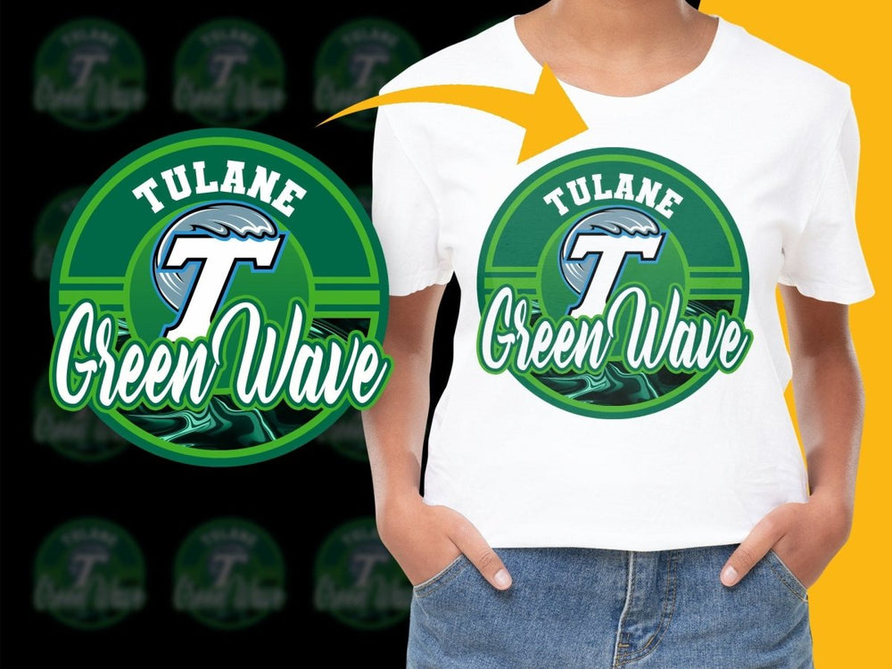 TULANE GREEN WAVE NCAA College PNG File - Teepew