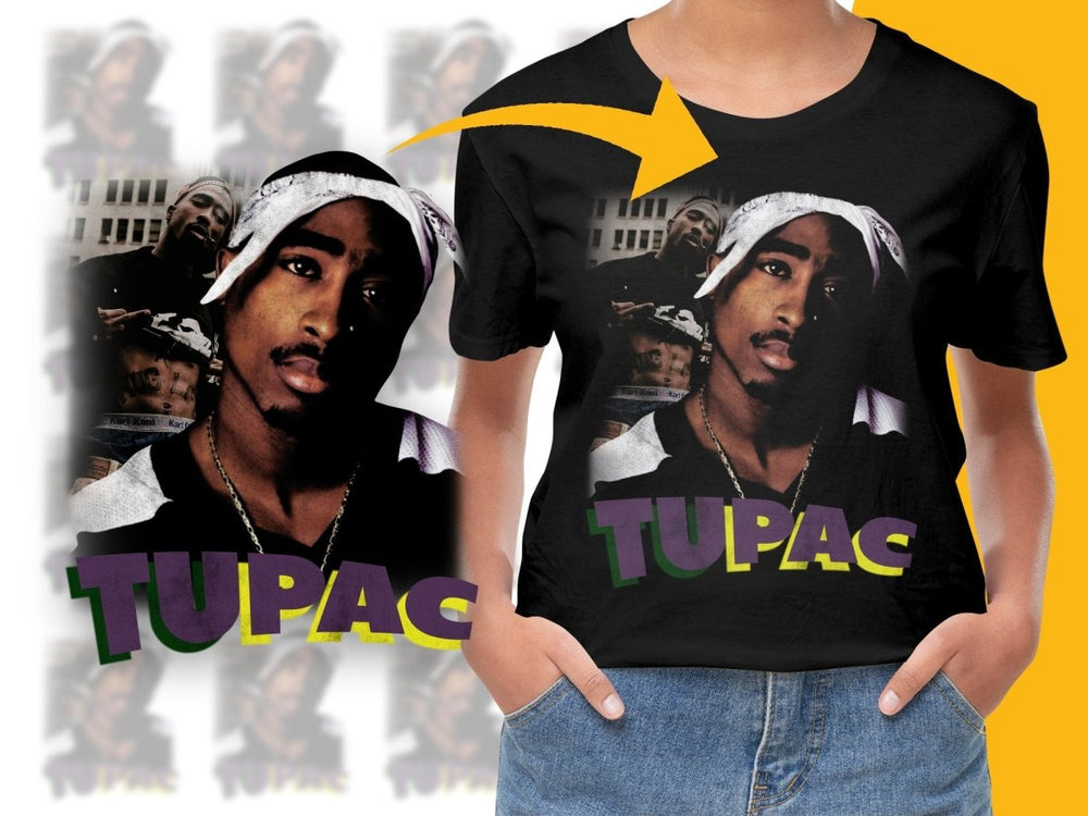 Tupac Iconic Casual Wear PNG File - Teepew