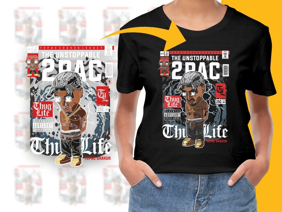 Tupac Popculture PNG File - Teepew