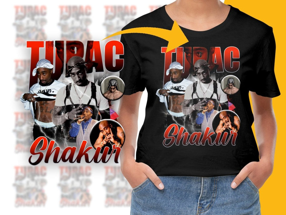 Tupac Shakur Graphic Music Artist Bootleg PNG File - Teepew