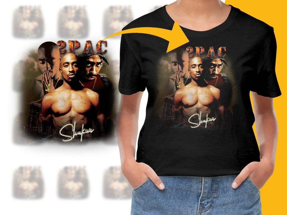 Tupac Shakur Tribute Bootleg PNG File - Teepew