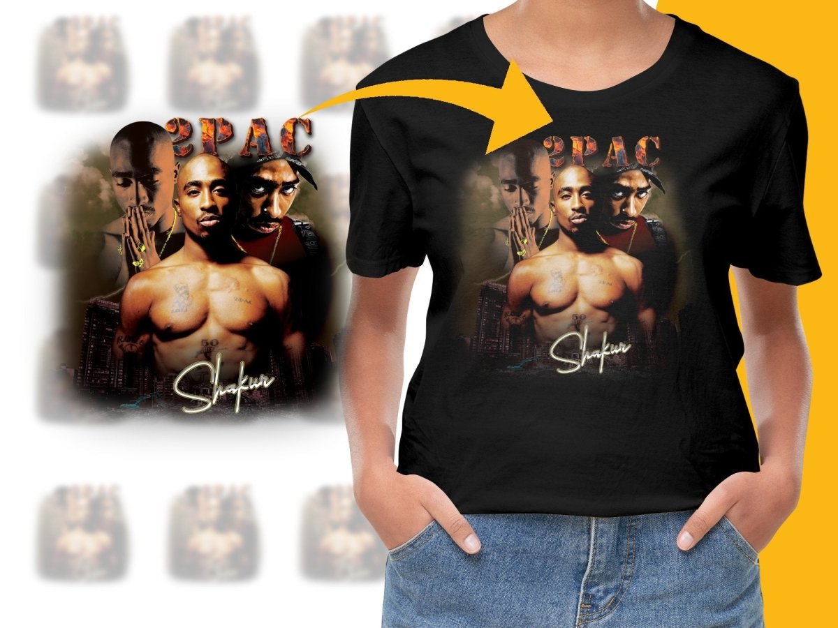 Tupac Shakur Tribute Bootleg PNG File - Teepew