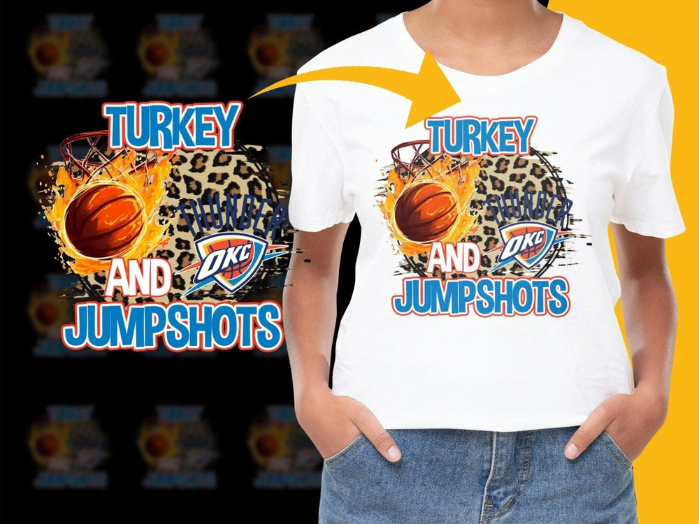 Turkey and Jump Shots OKC Thunder PNG File - Teepew