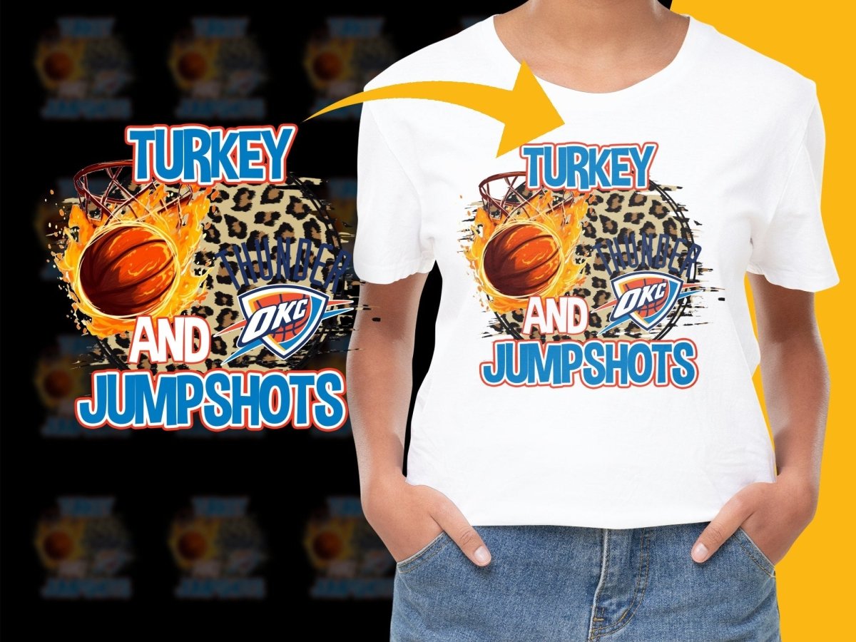 Turkey and Jump Shots OKC Thunder PNG File - Teepew