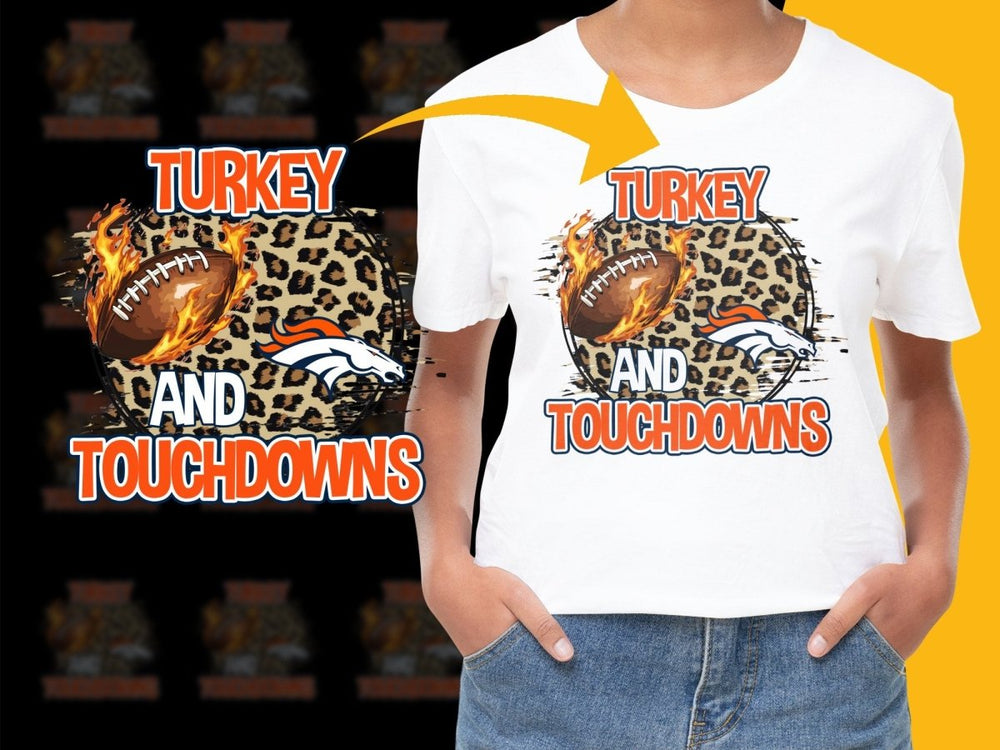Turkey and Touchdowns Broncos Themed PNG File - Teepew