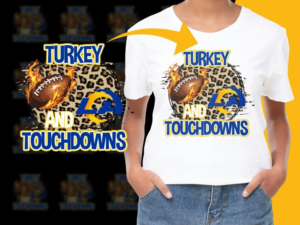 Turkey and Touchdowns Graphic LA Rams PNG File - Teepew