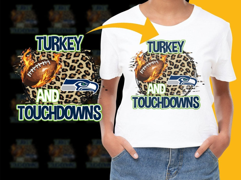 Turkey and Touchdowns Seattle Seahawks PNG File - Teepew