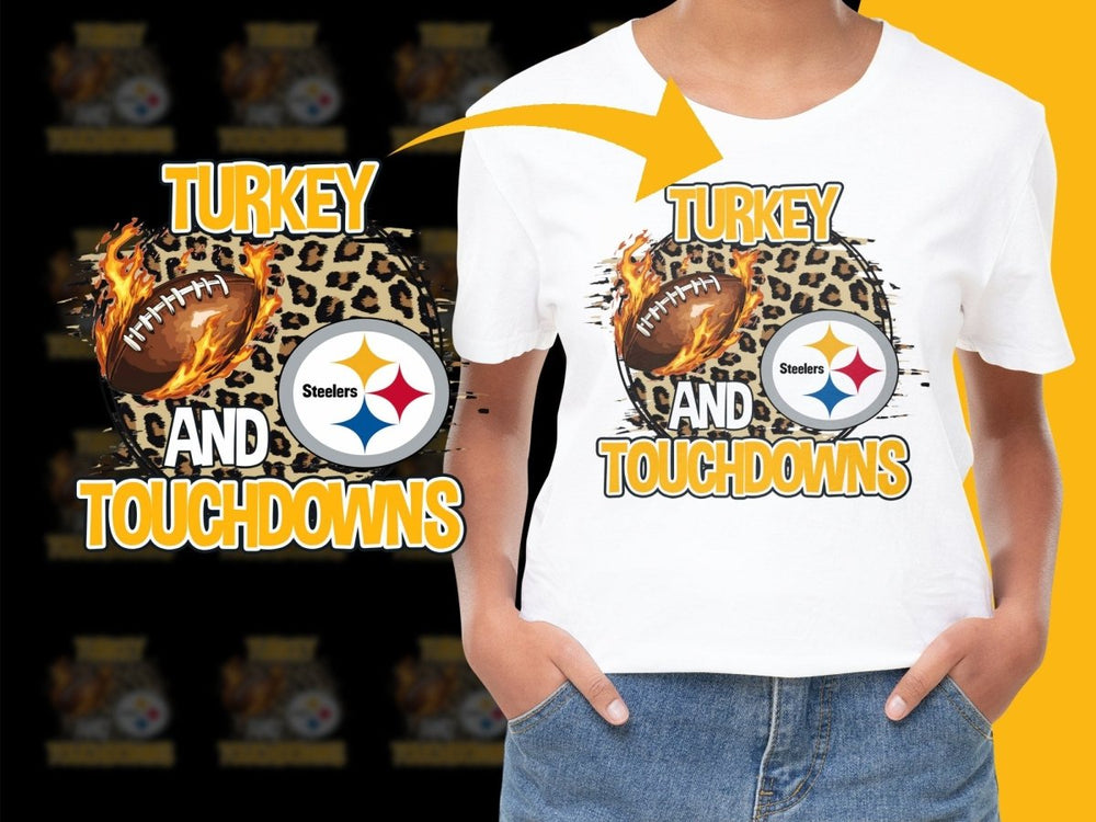 Turkey and Touchdowns Steelers Theme PNG File - Teepew