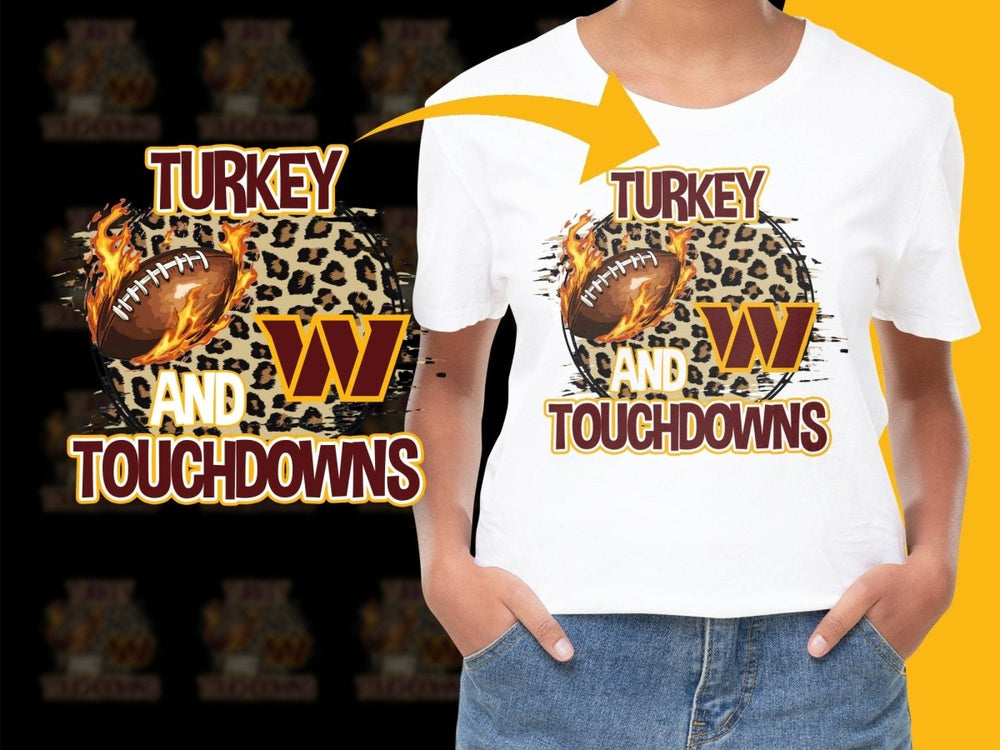 Turkey and Touchdowns Washington PNG File - Teepew