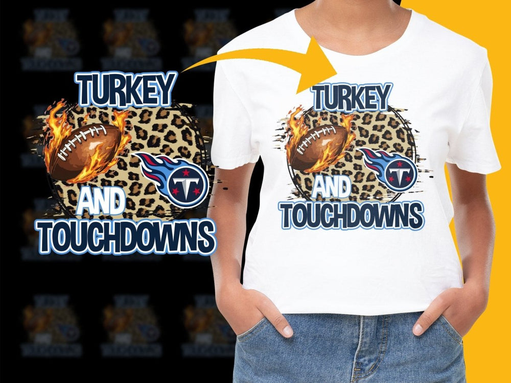 Turkey Touchdowns Tennessee Titans Graphic PNG File - Teepew