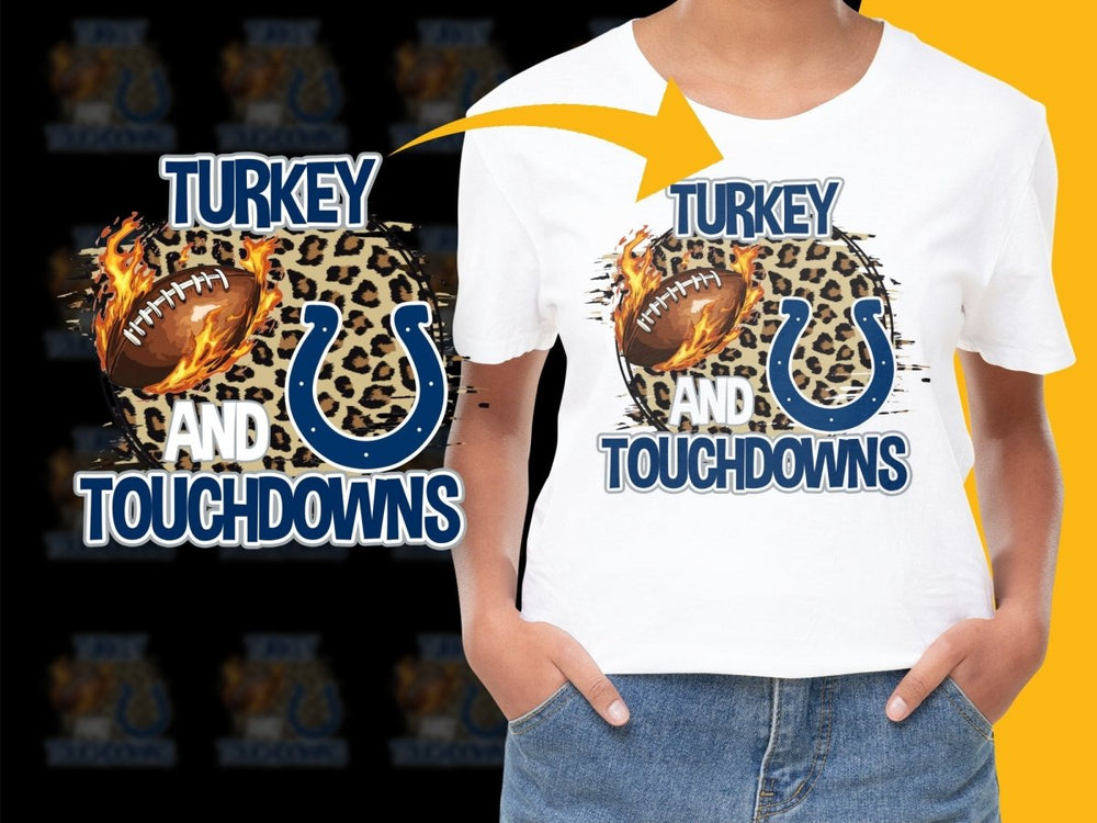 Turkey Touchdowns Thanksgiving NFL Team PNG File - Teepew
