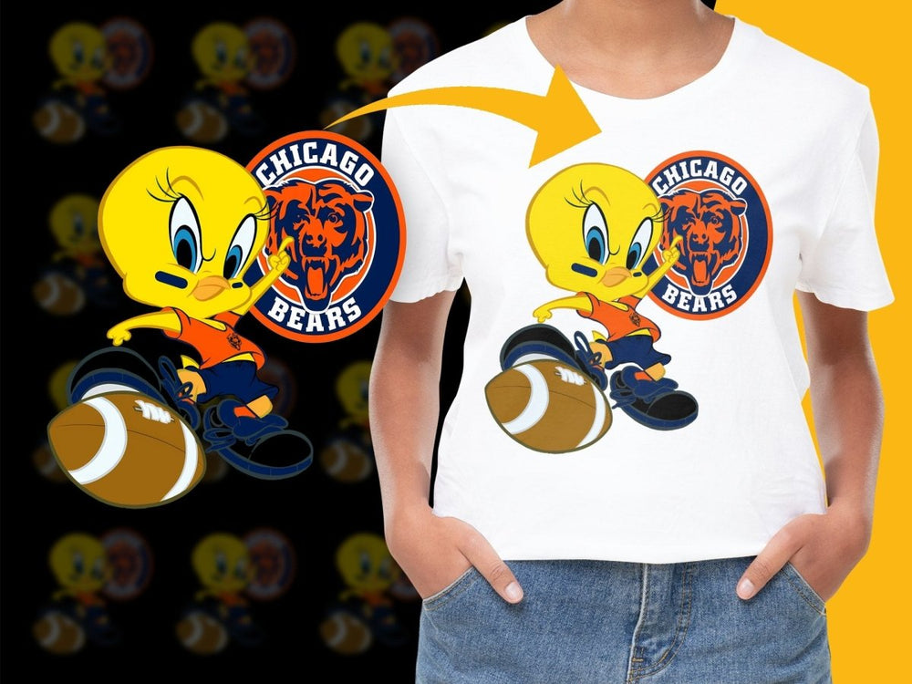 Tweety Bird Chicago Bears NFL Football PNG File - Teepew