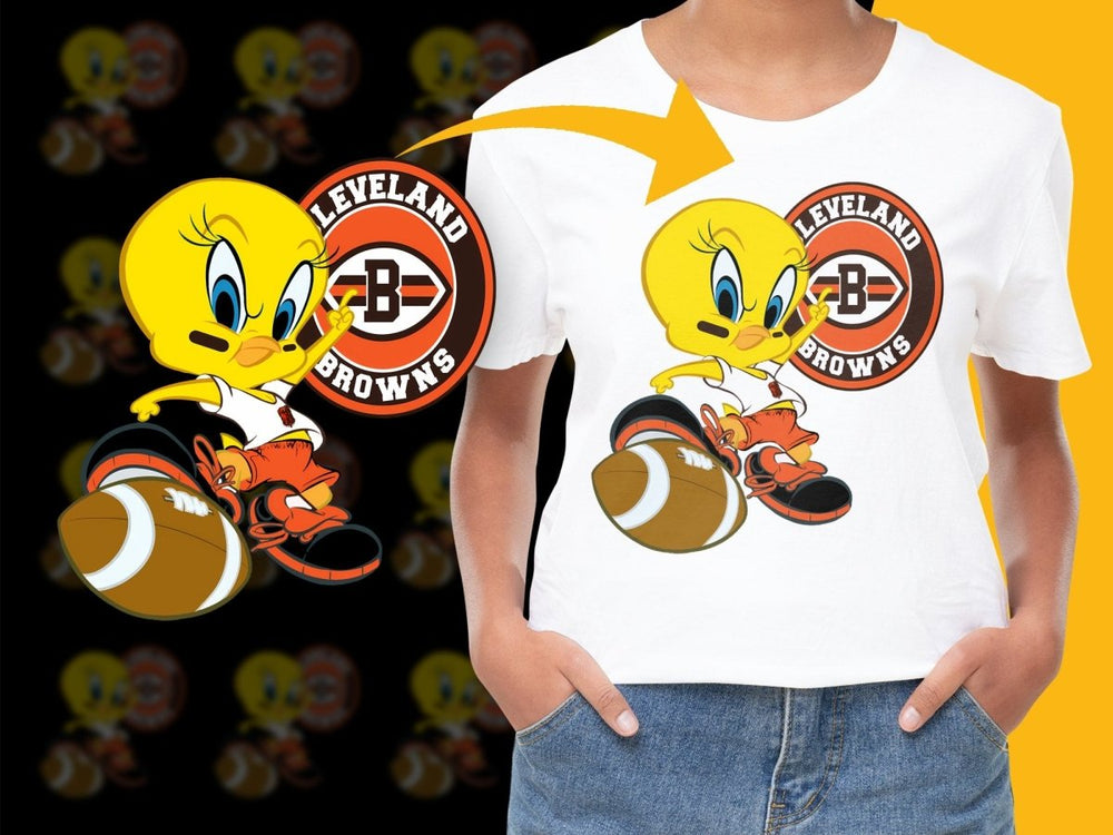 Tweety Bird Cleveland Browns PNG File - Teepew