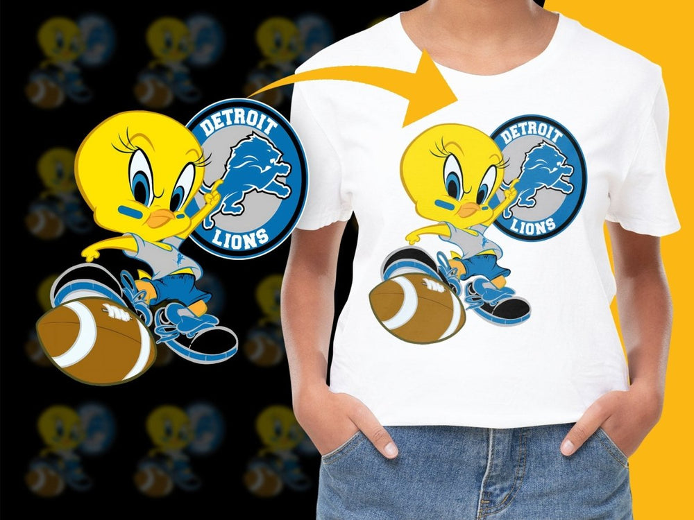 Tweety Bird Detroit Lions Graphic PNG File - Teepew