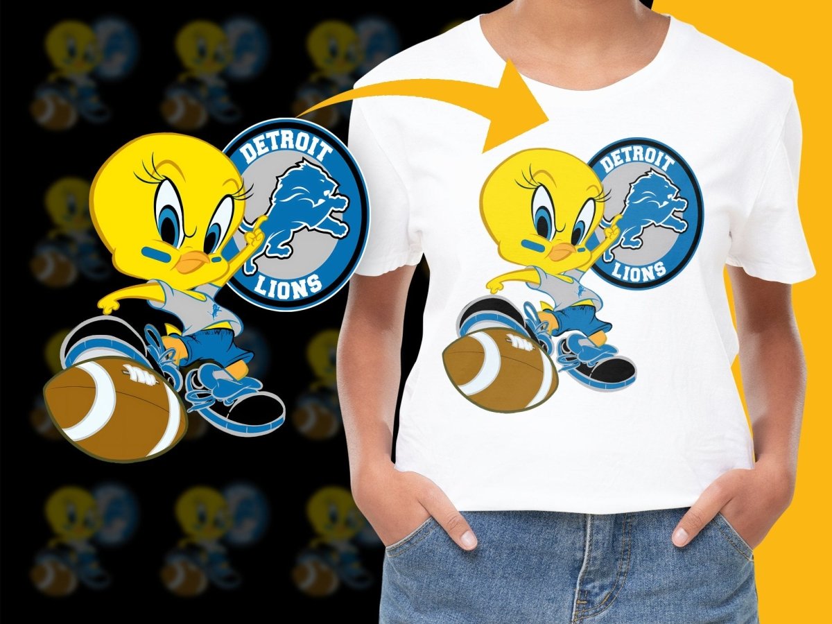 Tweety Bird Detroit Lions Graphic PNG File - Teepew