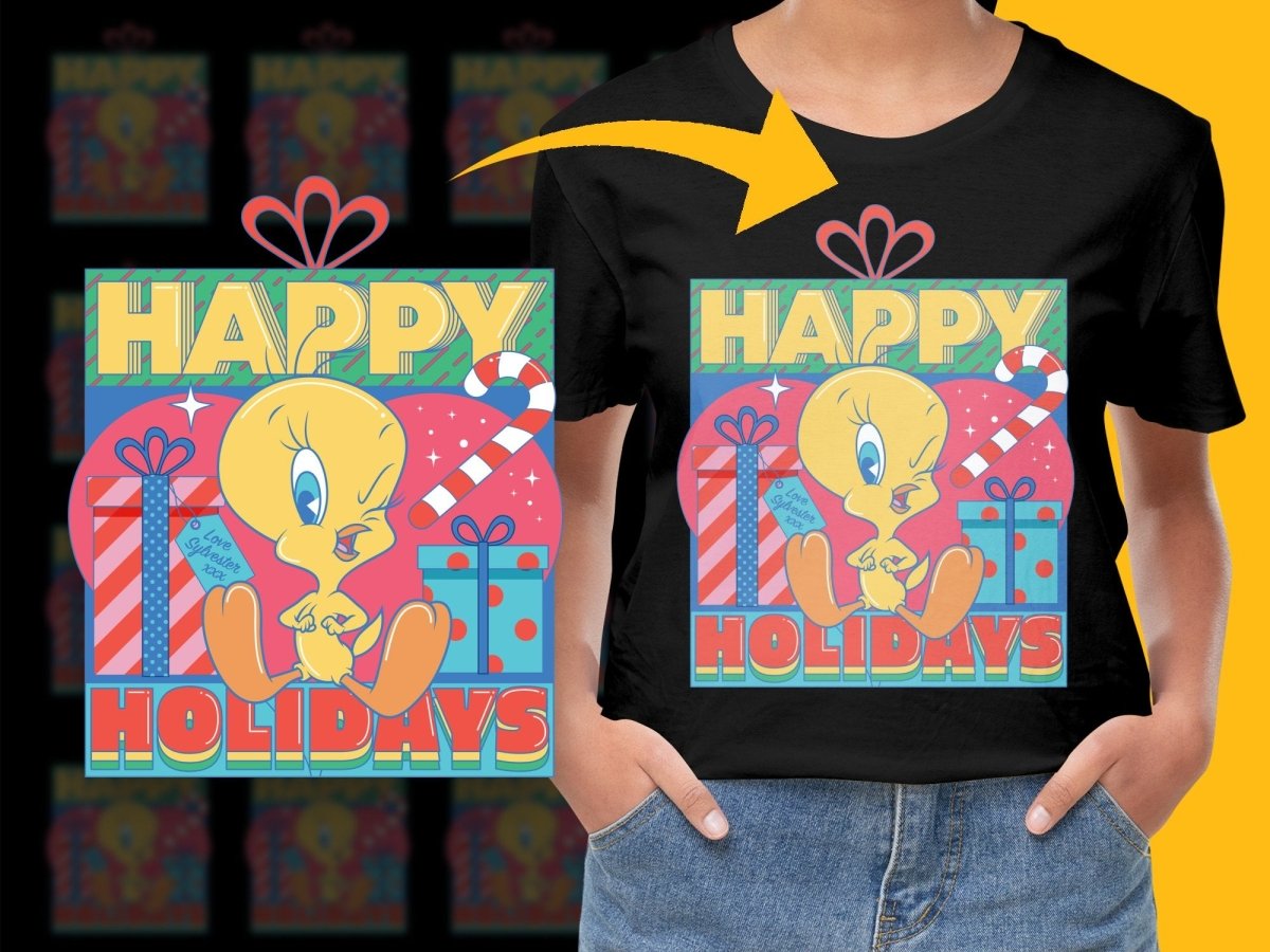 Tweety Christmas Happy Holidays PNG File - Teepew