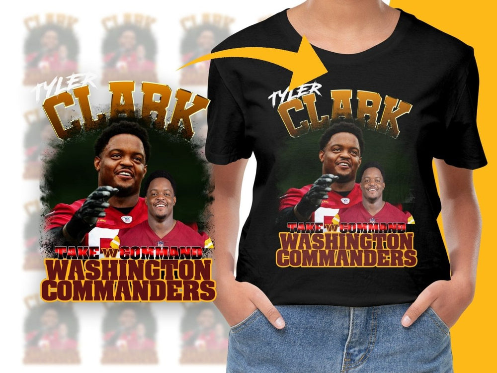 Tyler Clark Take Command Washington Commanders PNG File - Teepew