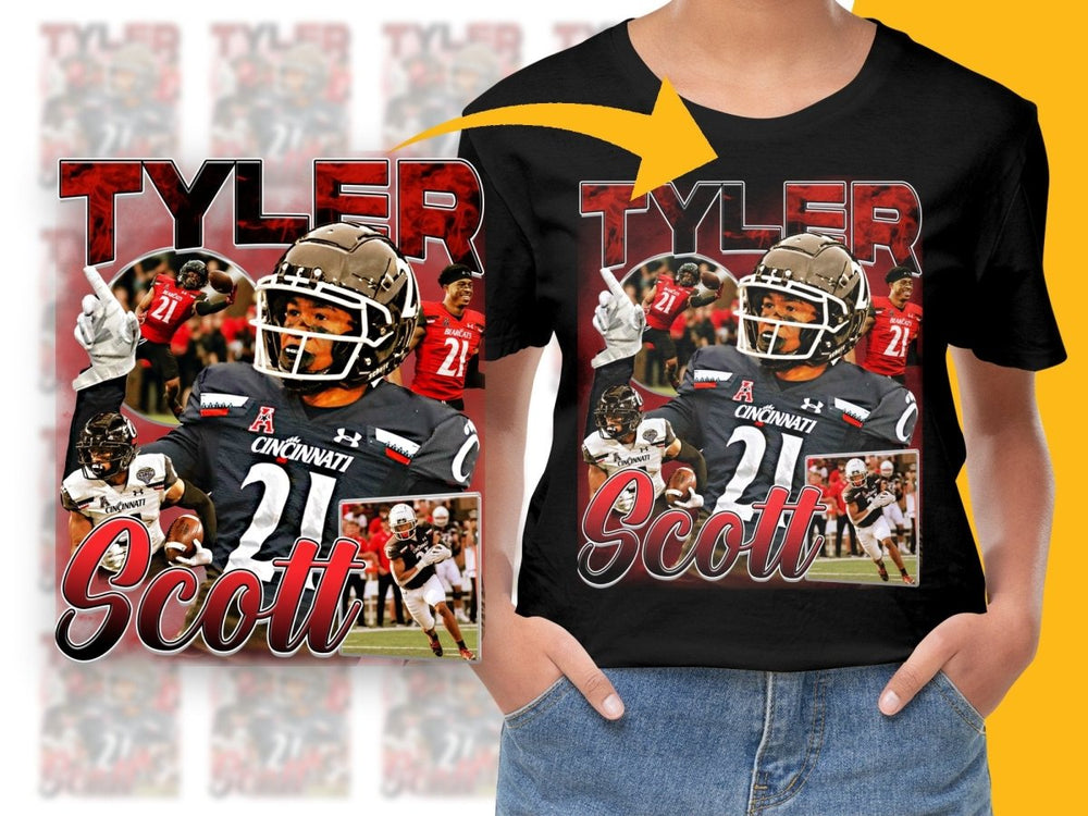 Tyler Iconic Football Bootleg Casual PNG File - Teepew