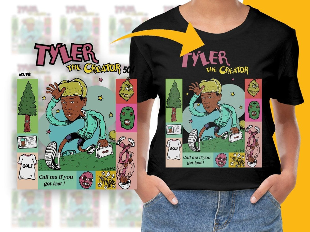 Tyler The Creator Illustrated PNG File - Teepew